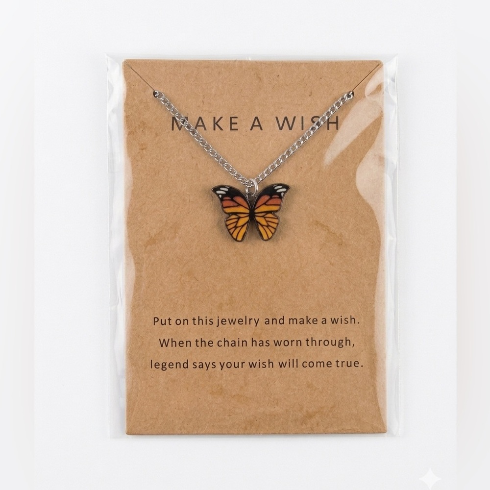 Handmade Butterfly Pendant Necklace